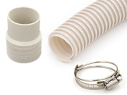 TACダクト糸入り 32mm+ダクト糸入りカフス アイボリー+SYバンド 鉄